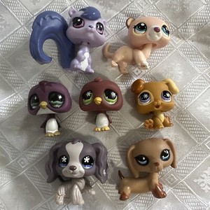 LPS Lot 518 Dachshund 676 & 761 Penguins 1624 Ferret 760 Brown Boxer 672 Cocker