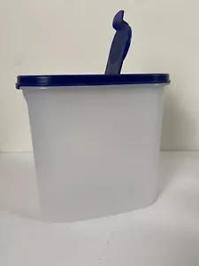 Tupperware 1613 71/4 Taza Ovalado Modular Mates Contenedor con Tapa Azul Usado en Excelente Condición - Imagen 1 de 4