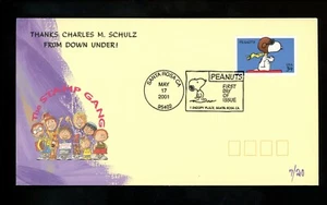 US FDC #3507 Limited Edition Covers 2001 CA Charles Schulz Peanuts Snoopy Dog - Picture 1 of 2