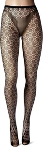 HUE Women's Circle Net Tights M/L ( 5'2"-6' wt:165-200lbs) Black - Picture 1 of 5