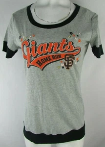 San Francisco Giants Damen T-Shirt Distressed Print Lagenlook in Grau  - Bild 1 von 5