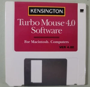 Kensington Turbo Mouse 4.0 Software for Macintosh , Version 4.02 - Tested - Picture 1 of 7
