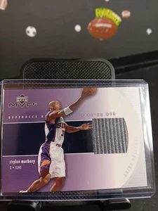 2002-03 Upper Deck MVP Materials Shooting Shirt Stephon Marbury MEM #SM-S - Foto 1 di 2