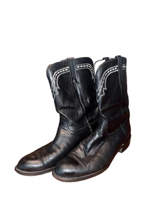 Stivali neri Lucchese 2000 pelle Western Classic Rodeo T001002 taglia 10,5 - Foto 1 di 8