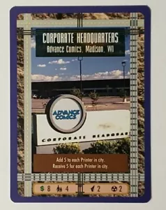 SIM CITY CCG - PROMO CARD - CORPORATE HEADQUARTERS - ADVANCE COMICS, WI - Picture 1 of 2