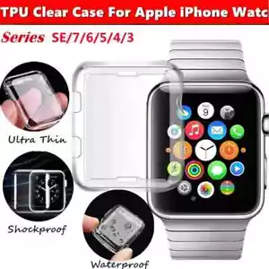 Case For Apple Watch Series 7 6 SE 5 4 3 Ultra Thin Soft Screen Protector Cover - Picture 1 of 12