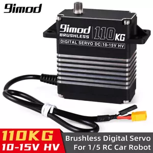 9IMOD 110Kg Waterproof Brushless Digital Servo HV Metal Gear for 1/5 RC Car - Picture 1 of 22