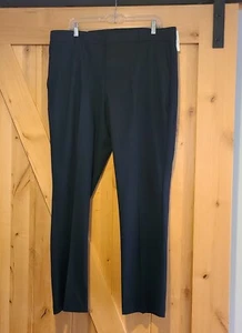 New! Van Heusen Maxflex Waist Flat Front Straight Tapered Leg Pants 36x32 Blue - Picture 1 of 13