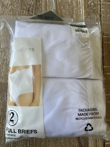 Best & Less Women’s Cotton Full Briefs 2 pack Size 22 Underwear Undies Plus Size - Picture 1 of 3
