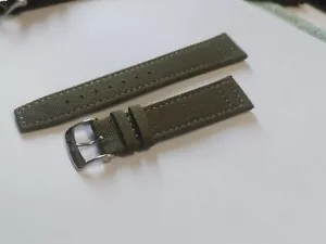 Cinturino Cordura Canvas 20mm Verde Oliva Verde Militare Morellato - Foto 1 di 8