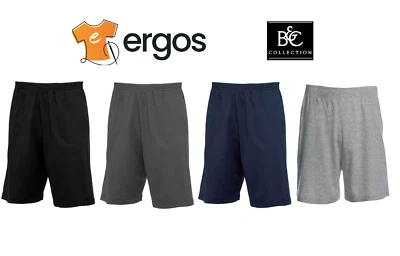 B&C Shorts Pantaloncini Estivi Uomo 100% Cotone Tasca Posteriore Bermuda BCTM202 Foto 1 de 4