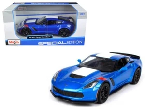 1/24 Maisto 2017 Chevrolet Corvette Grand Sport Diecast Modellauto blau 31516 - Bild 1 von 2