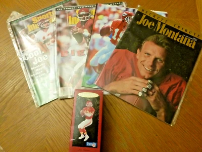 Joe Montana 1990's Beckett Tribute, 2 Sports Illustrated, KC Star Special + Orn. - Image 1 of 4