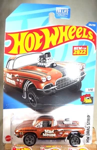 2022 Hot Wheels #225 HW Drag Strip 7/10 '62 CORVETTE GASSER Brown w/Gray 5 Spoke - Picture 1 of 5