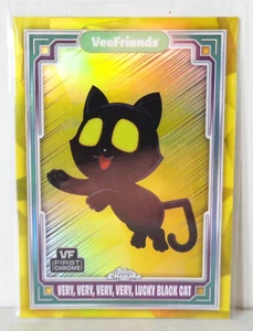 VeeFriends Topps Chrome 2025 Very Very Very Black Cat #3 Yellow Blaster Exclusiv - Picture 1 of 2
