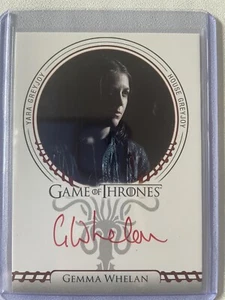 Game Of Thrones Complete Series V2 Gemma Whelan Yara Greyjoy Autograph Red Sigil - Picture 1 of 2