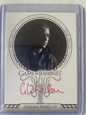 Game Of Thrones Complete Series V2 Gemma Whelan Yara Greyjoy Autograph Red Sigil - Image 1 of 2