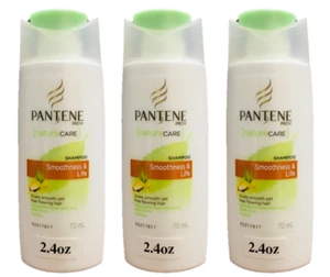 Pantene (3 Pack) Shampoo "Smoothness & Life" 2.4 oz [Airport Security Proved] - Bild 1 von 3