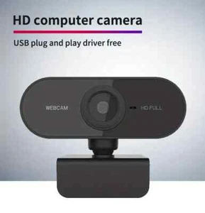 1080P Full HD USB Webcam for PC, Desktop & Laptop + Microphone - FHD Web Camera - Bild 1 von 6
