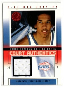 2004-05 Skybox E-XL Court Authentics Shaun Livingston MAGLIA CLIPPERS - Foto 1 di 1