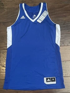 ¡NUEVO! Camisa Jersey Adidas Sin Mangas Para Mujer Azul/Blanco Talla Mediana ¡NUEVA CON ETIQUETAS! - Imagen 1 de 3
