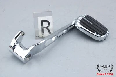 2010 Harley Electra Glide CVO Back Rear Brake Pedal Lever + Pad RUMBLE CHROME - Image 1 of 4