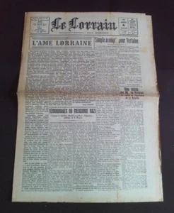 Le lorrain - N°150 6 Janvier 1945 - Imagen 1 de 1