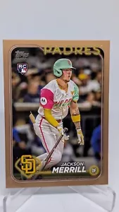 2024 Topps Baseball Japan Edition Jackson Merrill #18 Gold /25 Rookie - Picture 1 of 3