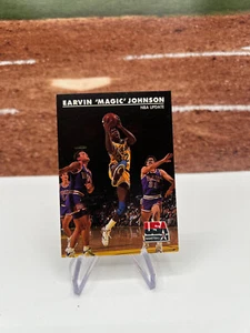 1992 SkyBox USA Los Angeles Lakers Basketball Card #28 Magic Johnson/NBA Update - Picture 1 of 2