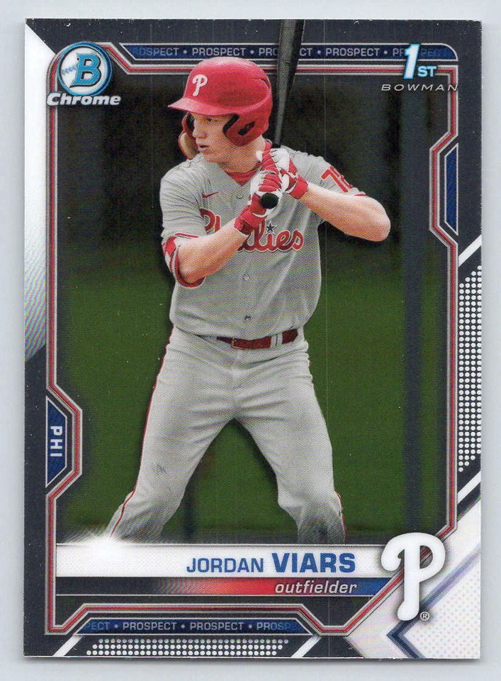 2021 Bowman Chrome Draft #BDC132 Jordan Viars (ref 223237) - Image 1 of 2