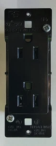Pass and Seymour SC085-S6 Black Duplex Receptacle Outlet 15A 125V RV Motorhome - Picture 1 of 8