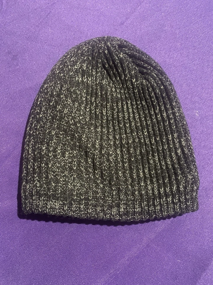 George Knit Beanie Hat Gray Marled Ribbed Winter Hat One Size Fits Most - Image 1 of 1