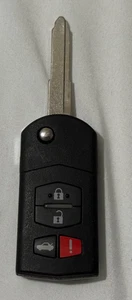 NEW Mazda Keyless Entry Flip Keyfob 4B KPU41788 OEM UNLOCKED - Bild 1 von 3