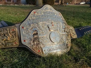 Réplica de cinturón de título de campeonato de peso pesado WCW Big Gold placas de latón tamaño adulto - Imagen 1 de 4