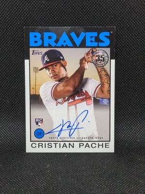 2001 Topps Christian Pache Auto 1986 RC Insert #86A-CPA - Image 1 of 2