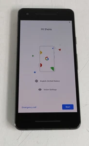 Google Pixel 2 G011A 64 GB Android 9 Just Noir Inconnu Transporteur Téléphonique - Photo 1 sur 8