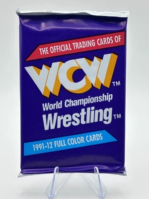 1991 WCW Impel Wrestling Trading Card Pack – Sealed Wax Pack – 12 Cards - Image 1 of 2