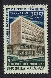 Savings Bank Building Tananarive Malagasy Rep. 1964 Canc SG#80 Sc#B23 - Picture 1 of 1