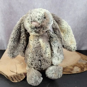 Jellycat London Bashful Bunny Woodland Babe Brown Gray 12" Plush Soft Rabbit - Picture 1 of 13