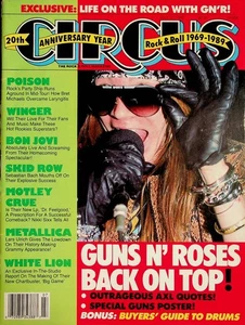 Circus Magazine July 1989 Winger Poison Bon Jovi Skid Row White Lion Metallica - Picture 1 of 9