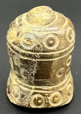 Ancienne pièce d'échecs islamique en pierre pion pièce de jeu Asie centrale - Photo 1/4