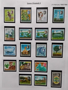 Juego QEII Seychelles 1962 MNH - Imagen 1 de 1