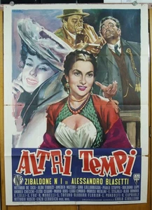 manifesto 2F film ALTRI TEMPI Gina Lollobrigida V.De Sica A.Fabrizi A.Blasetti - Picture 1 of 1