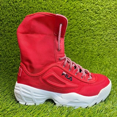 Fila Disruptor Ballistic Mujer Talla 7 Rojo Blanco Zapatos Atléticos Exterior Botas Foto 1 de 4