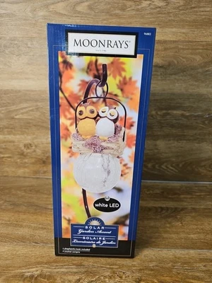 Moonrays Solar Jardín Acento Blanco LED 2 Búhos En Un Tronco Gancho de Pastor Incluido  Foto 1 de 4