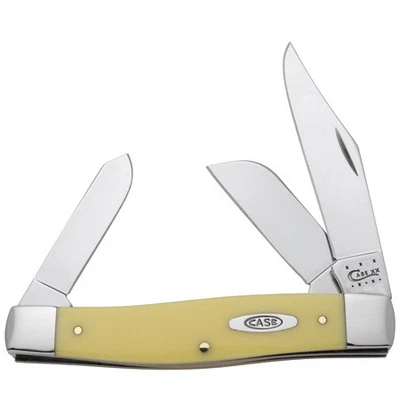 CASE XX KNIVES YELLOW SYNTHETIC LARGE STOCKMAN CS 3375 CS (203) POCKET KNIFE - Image 1 of 2