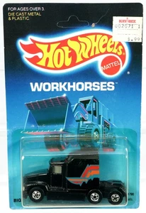 Vintage Hot Wheels Big Rig Workhorses Series - 1790 NRFP 1988 Black 1:64 - Picture 1 of 4