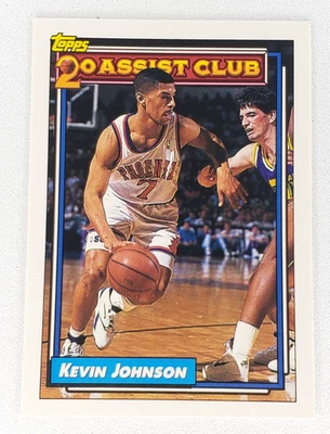 1992-93 Topps 篮球 20 辅助俱乐部凯文·约翰逊 #222 凤凰太阳队 NBA — 第 1/2 张图片