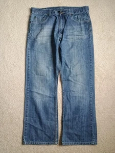 Flypaper Jeans Mens 34x29 Actual Straight Faded Rinse Embroidered Pockets Cotton - Picture 1 of 12