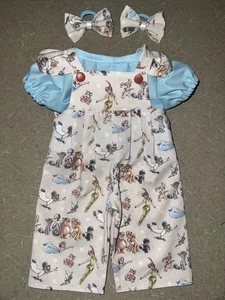 "Monos Peter 16""-18"" Cabbage Patch para niños conjunto lazos CPK muñeca ropa solamente" - Imagen 1 de 3